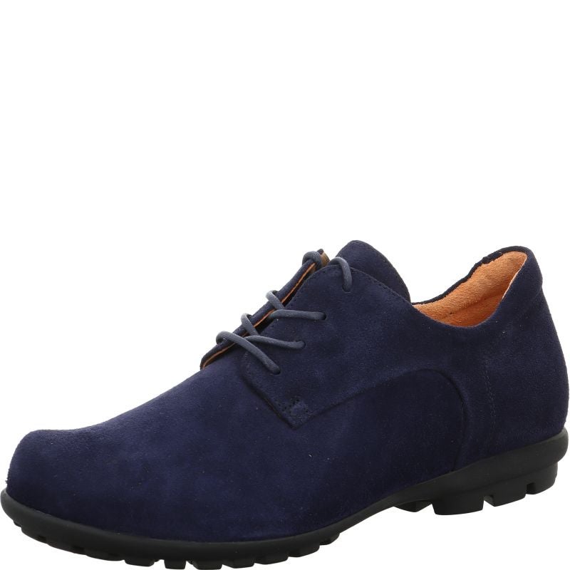 Think KONG HERREN Lace up shoe - Material: Leather in Blue