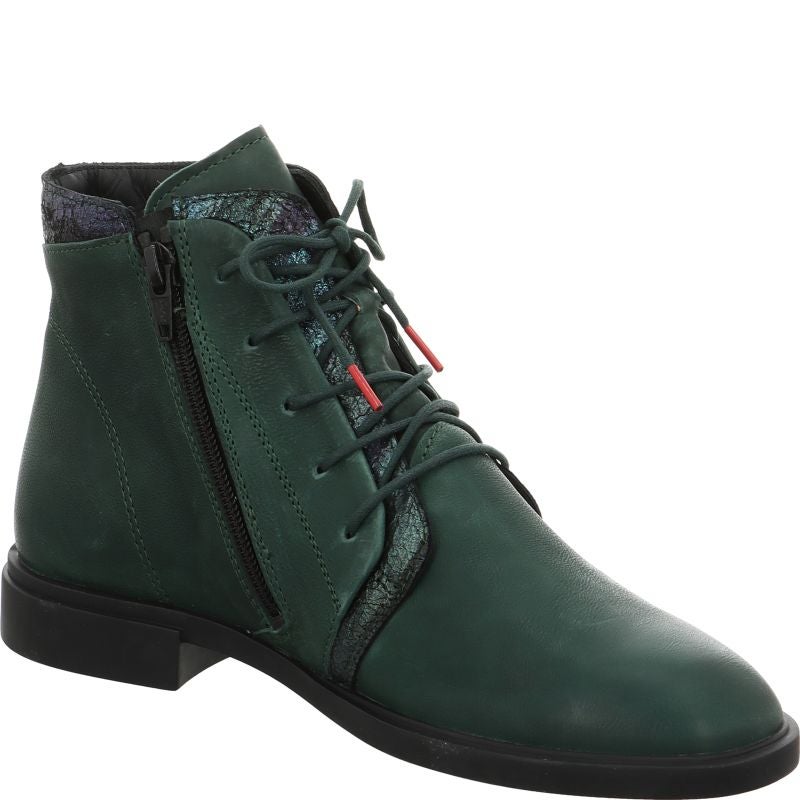 Think NINA Woman Ankle boot - Material: Leather in Green