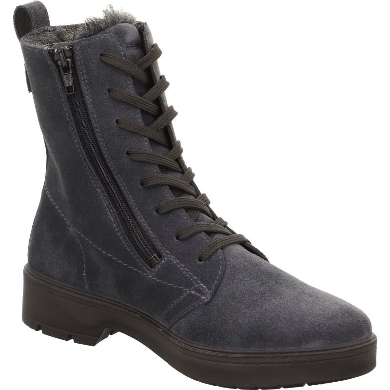 Legero MYSTIC Damen Schnürboots - Material: Leder in Grau
