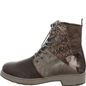 Think COGITA Woman Ankle boot - Material: Leather in Grey