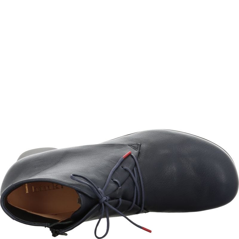 Think! NANI Damen Stiefelette - Material: Leder in Blau