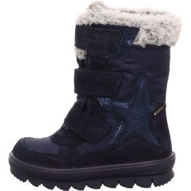 Superfit FLAVIA Mädchen Stiefel - Material: Leder/Textil in Blau