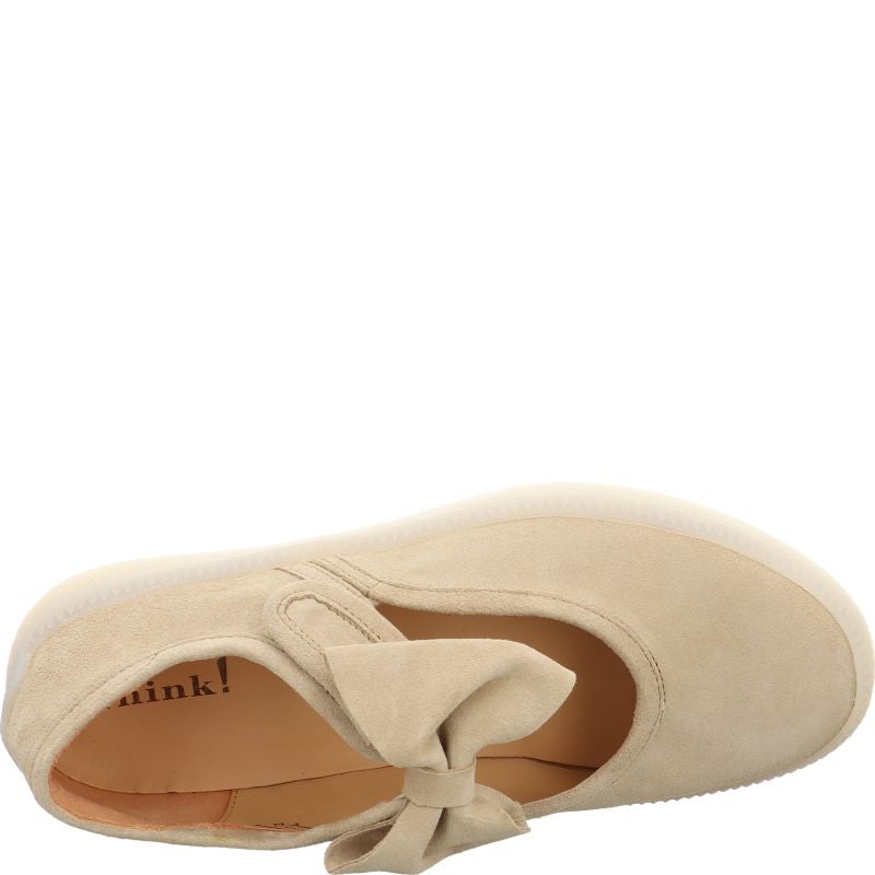 Think TURNA WOMEN Ballerina - Material: Leather in Beige