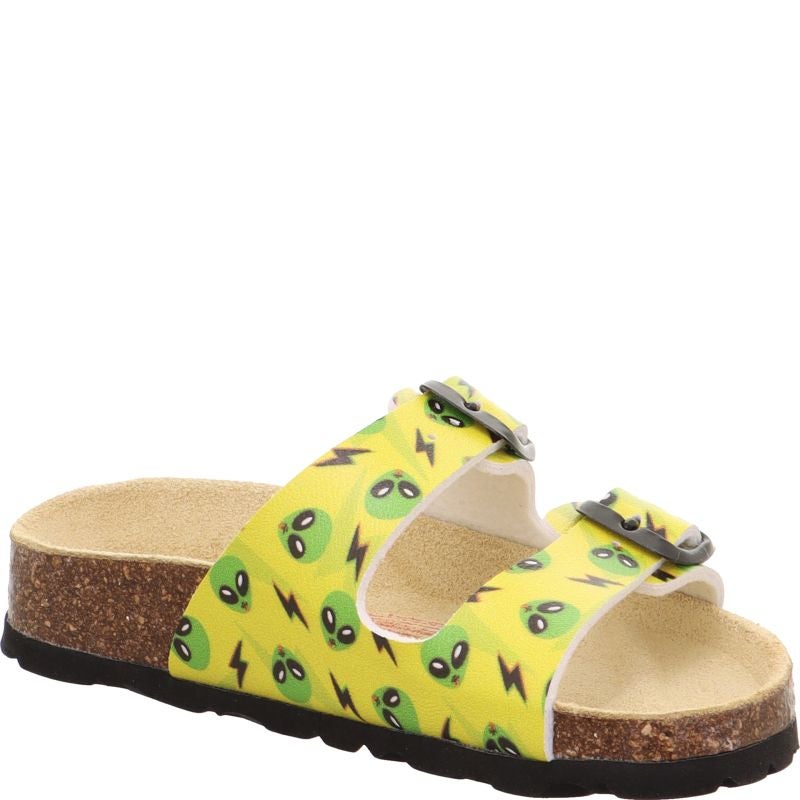 Superfit FUSSBETTPANTOFFEL Boys Slipper - Material: Sonstiges Material in Yellow