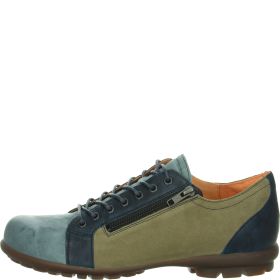 Think! KONG Schnürschuh - Material: Leder in Blau