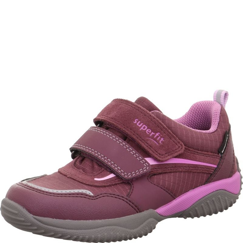 Superfit STORM Mädchen Sneaker low - Material: Leder/Sonstiges Material/Textil in Rot