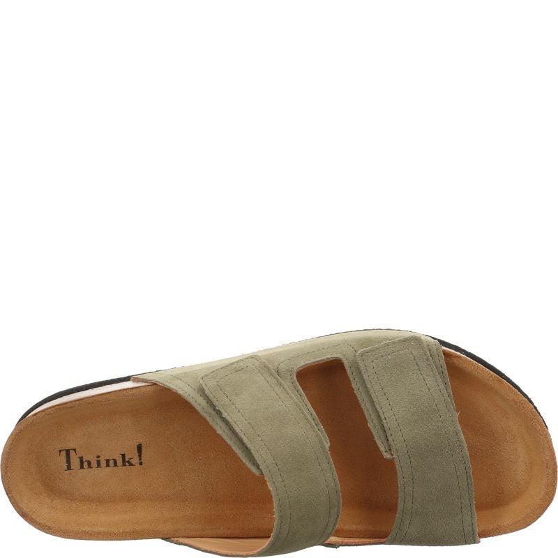 Think WOLFI Mules - Material: Leather in Olive