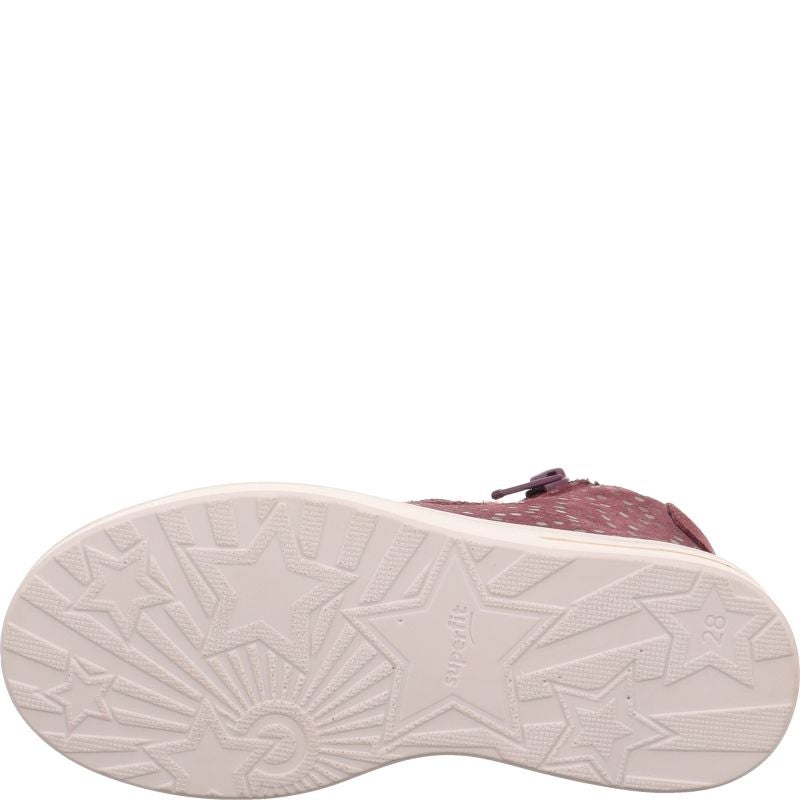 Superfit STELLA Sneaker high - Material: Leder/Textil in Rot