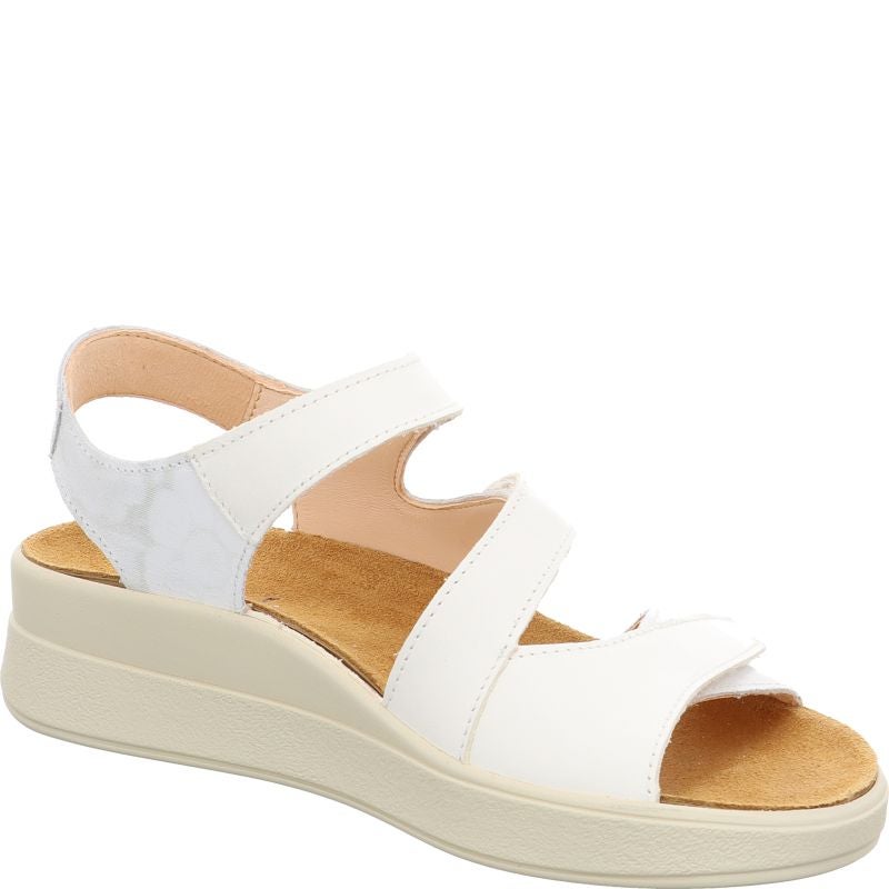 Think MEGGIE Woman Strap sandal - Material: Leather in White
