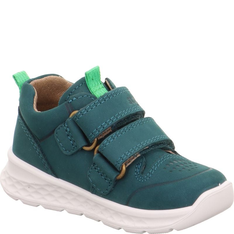 Superfit BREEZE Sneaker high - Material: Leder in Grün
