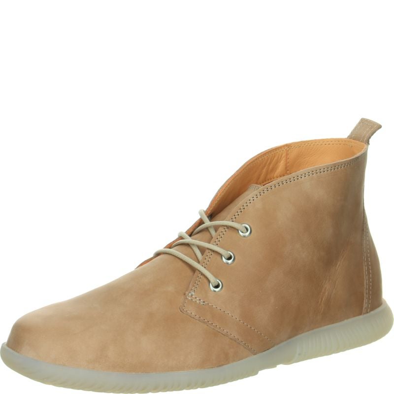 Think HAUKI HERREN Men Sneakers high - Material: Leather in Beige