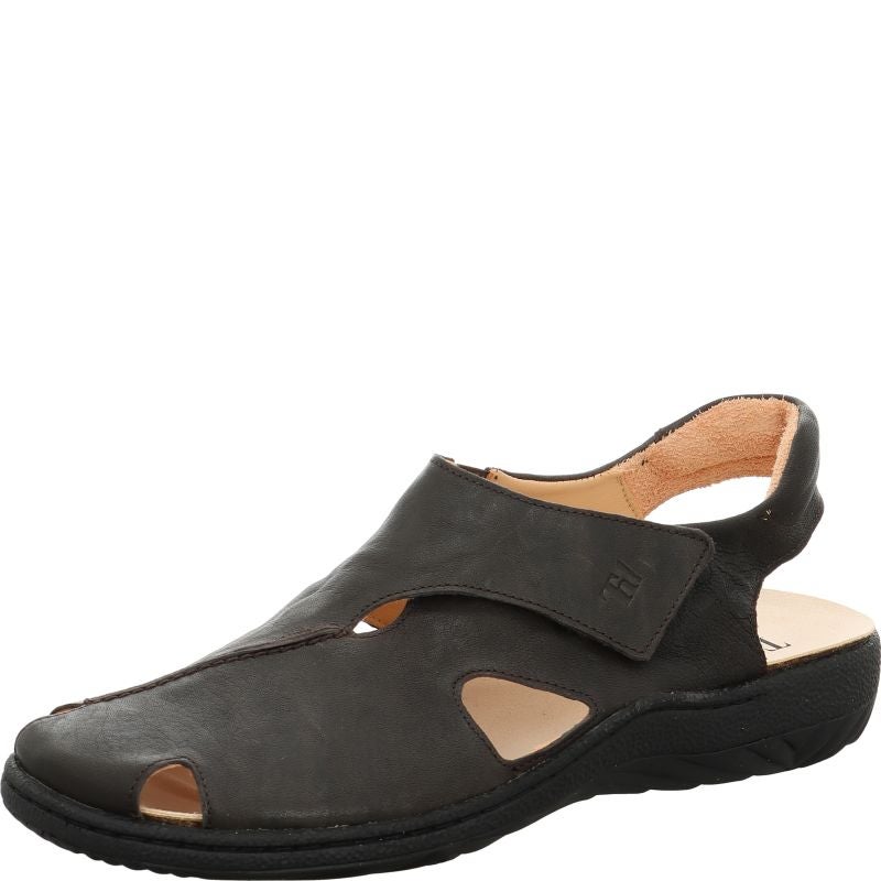 Think CHANGE HERREN Sandal - Material: Leather in Brown