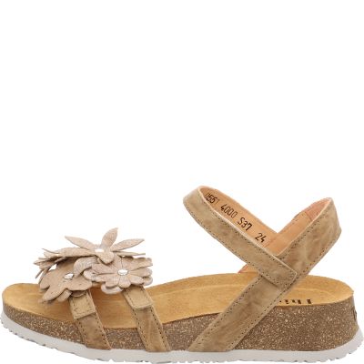 Think KOAK DAMEN Woman Strap sandal - Material: Leather in Beige