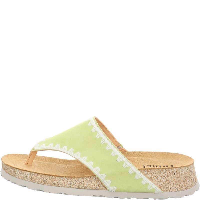 Think KOAK DAMEN Woman Mules - Material: Leather in Yellow