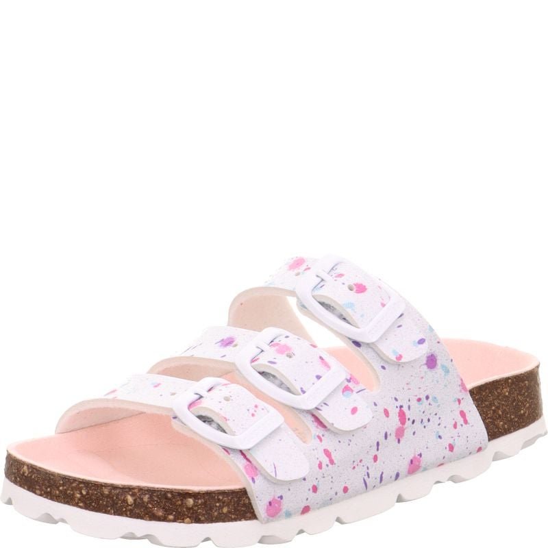 Superfit FUSSBETTPANTOFFEL Girls Slipper - Material: Sonstiges Material in White