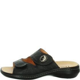 Think! CAMILLA Damen Pantolette - Material: Leder in Schwarz