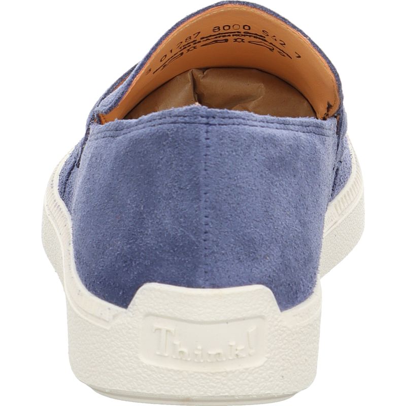 Think TURNA MEN Slipper - Material: Leather in Blue