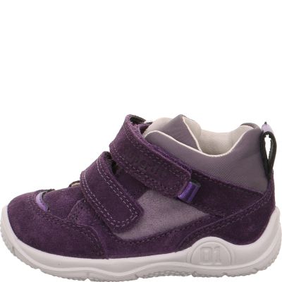 Superfit UNIVERSE Mädchen Sneaker low - Material: Leder/Textil in Lila