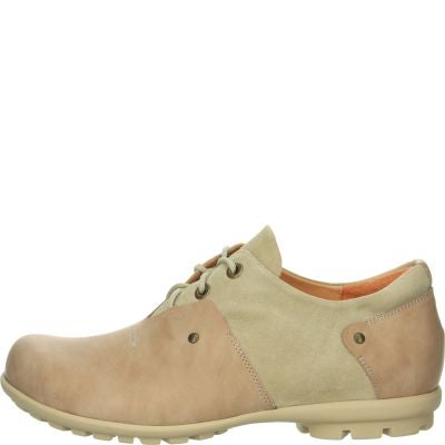 Think KONG HERREN Men Lace up shoe - Material: Leather in Beige