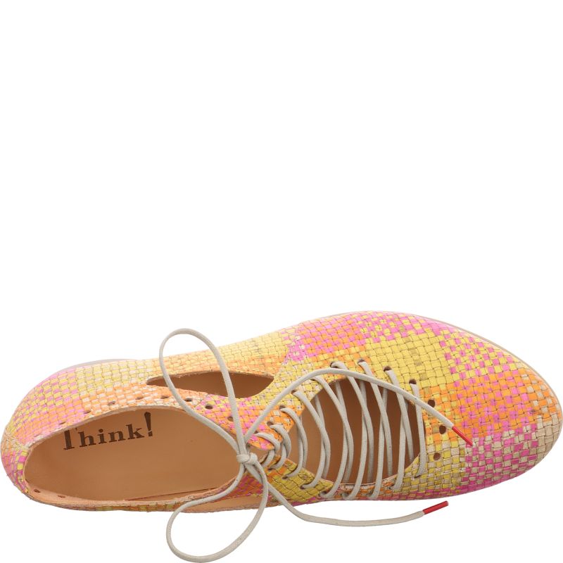 Think GUAD2 Woman Lace up shoe - Material: Leather in Multi Colour