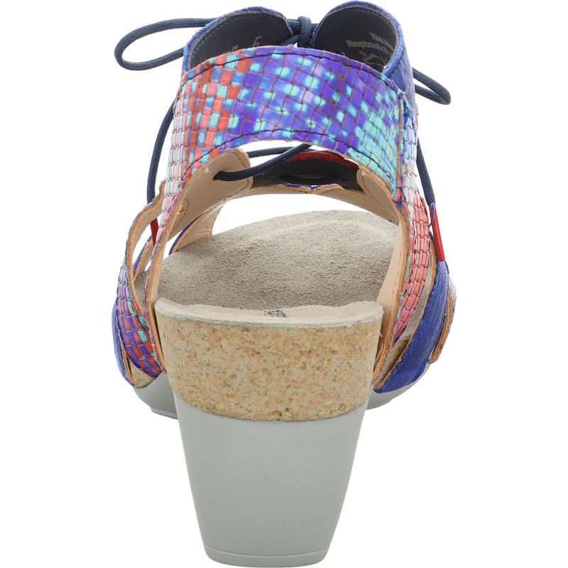 Think TRAUDI Woman Sandal - Material: Leather in Blue