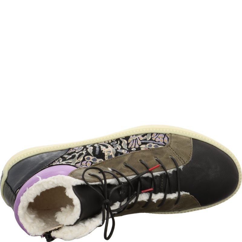 Think! TURNA DAMEN Damen Sneaker high - Material: Leder in Schwarz