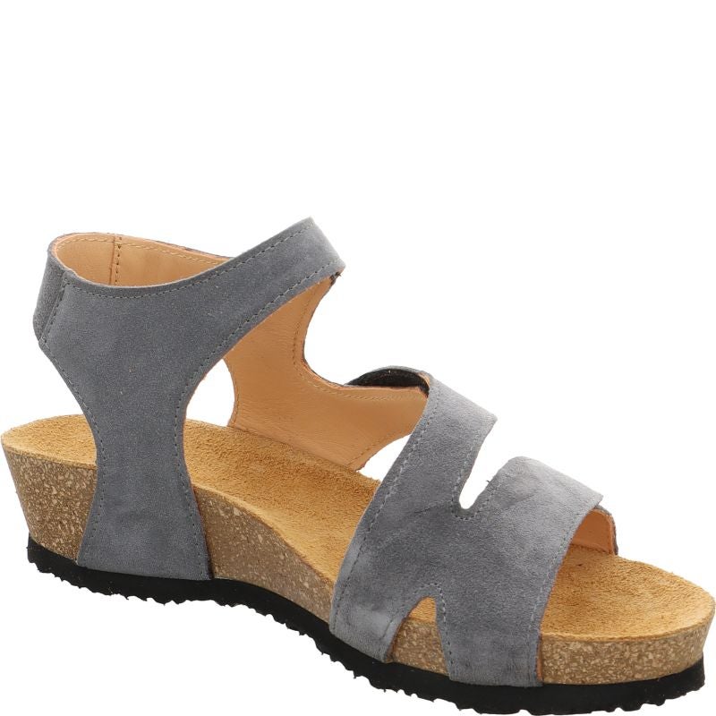Think! DUMIA Damen Riemchensandale - Material: Leder in Grau