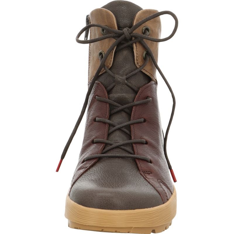 Think COMODA Woman Ankle boot - Material: Leather in Grey