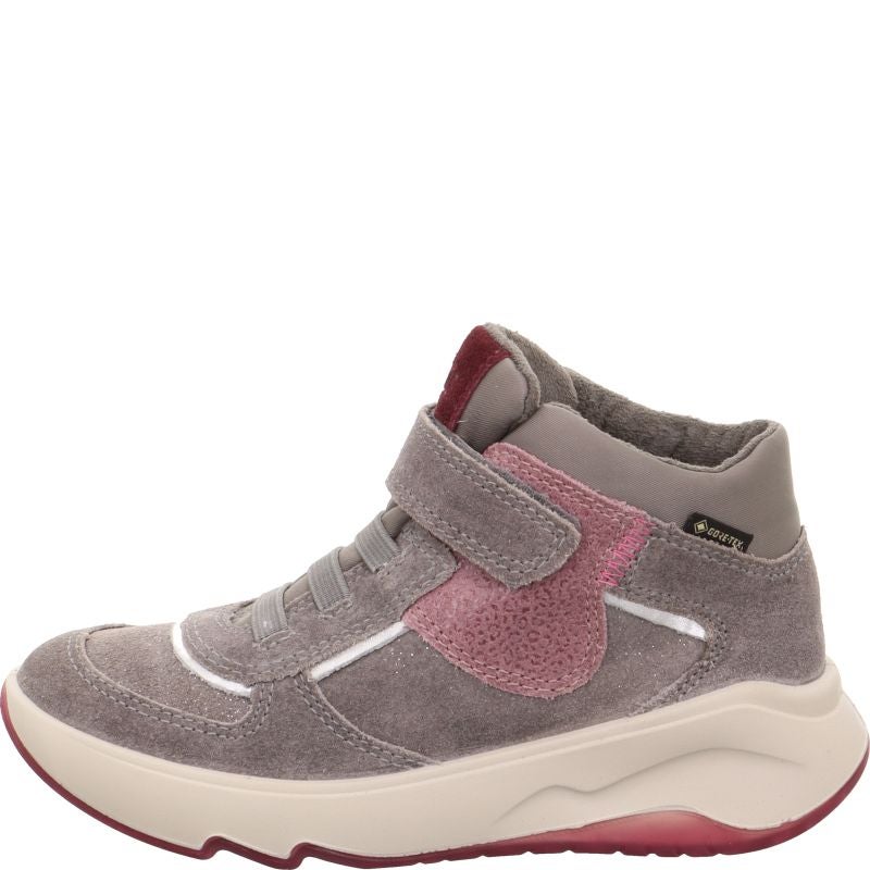 Superfit MELODY Girls Sneakers high - Material: Leder/Sonstiges Material/Texti in Grey