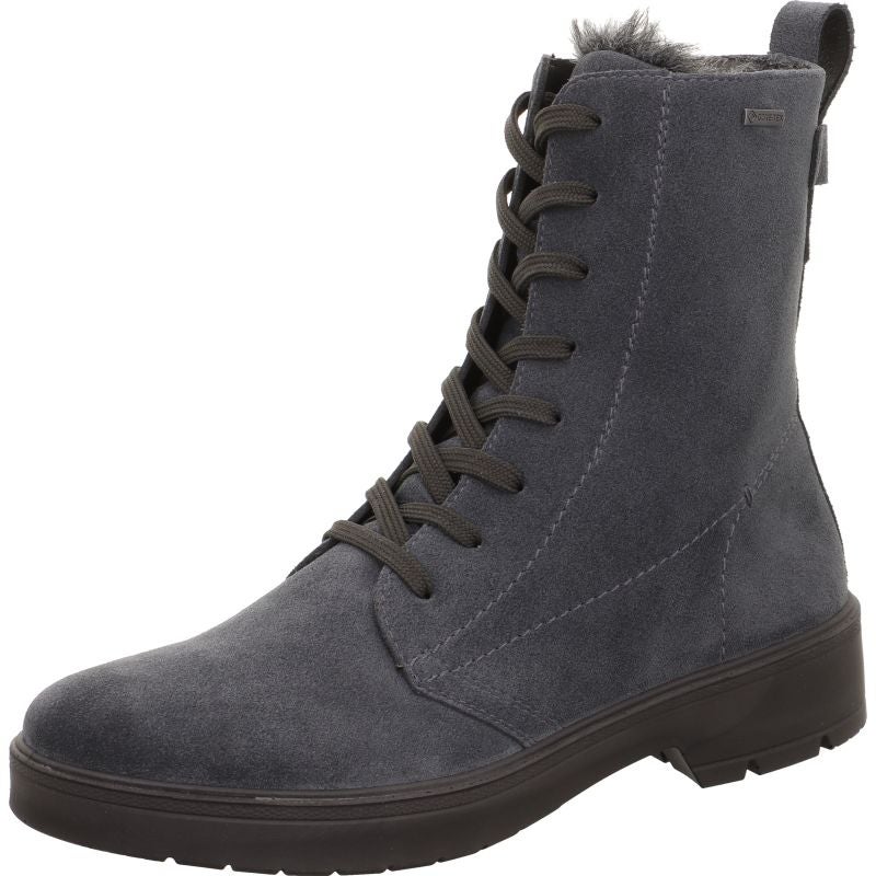 Legero MYSTIC Damen Schnürboots - Material: Leder in Grau