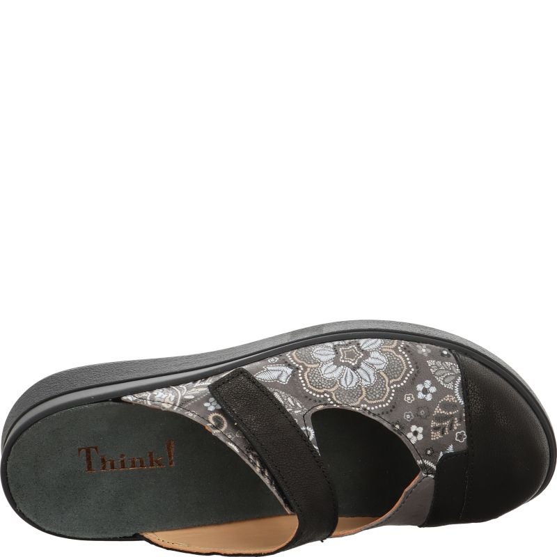 Think MEGGIE Woman Mules - Material: Leather in Multicolored