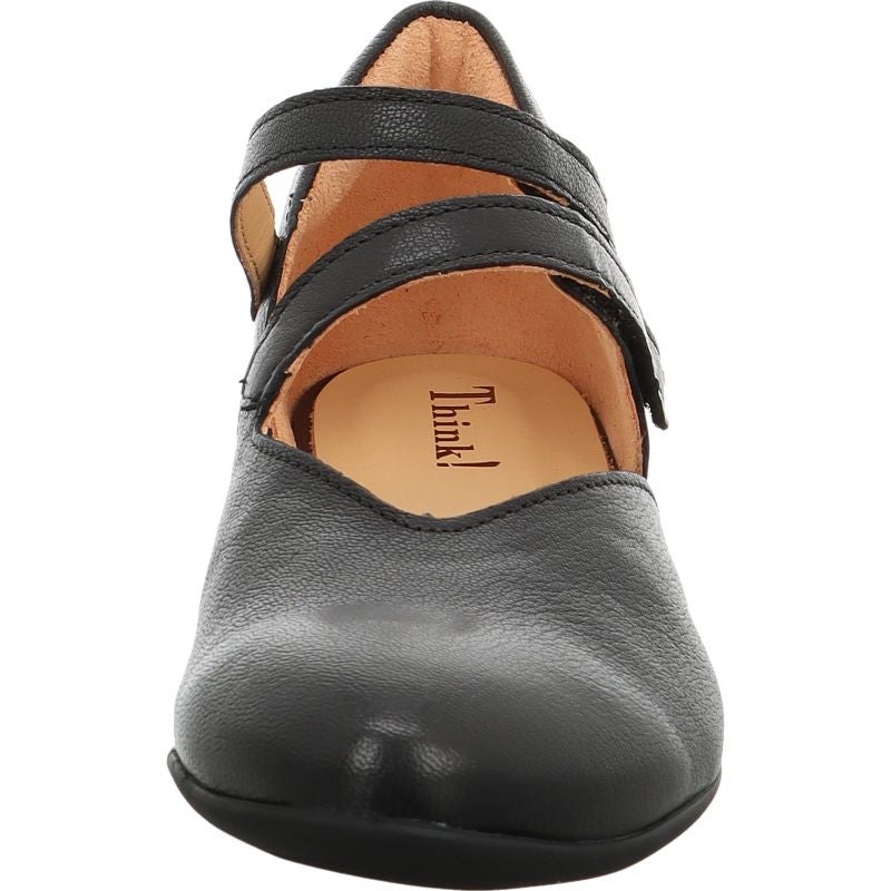 Think! GUAD2 Damen Ballerina - Material: Leder in Schwarz
