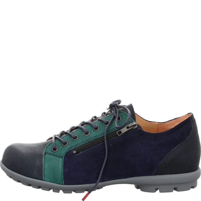Think KONG HERREN Men Lace up shoe - Material: Leather in Blue