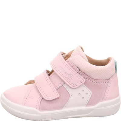 Superfit SUPERFREE Mädchen Sneaker low - Material: Leder/Textil in Rosa