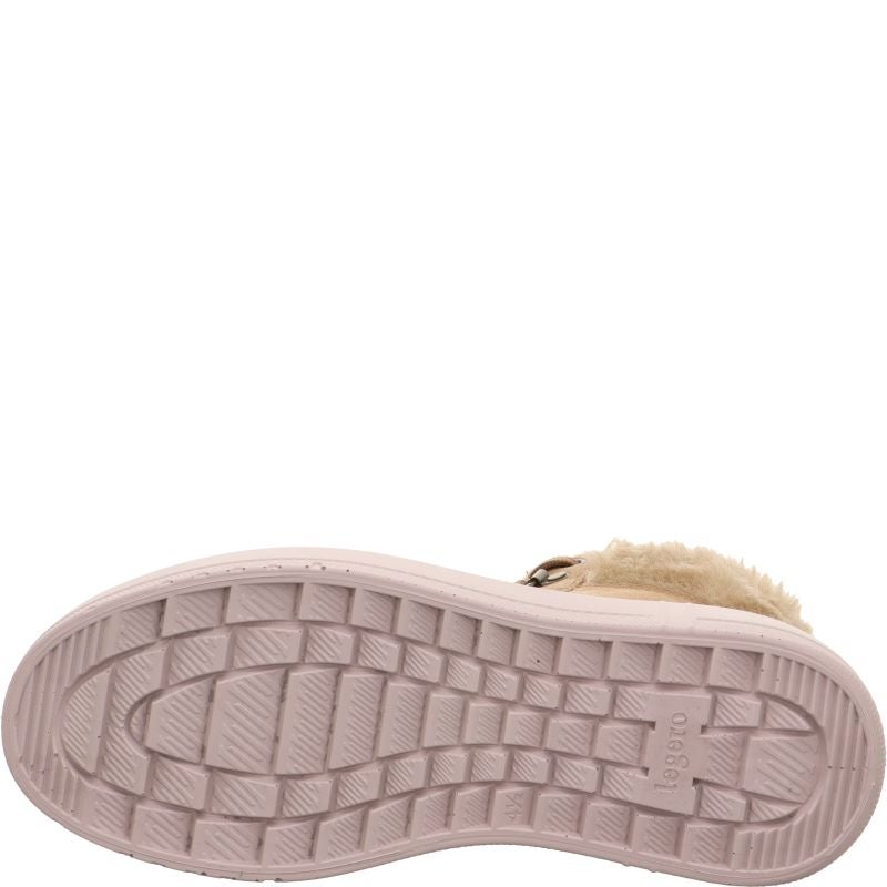 Legero WONDER Damen Schnürboots - Material: Leder/Textil in Beige