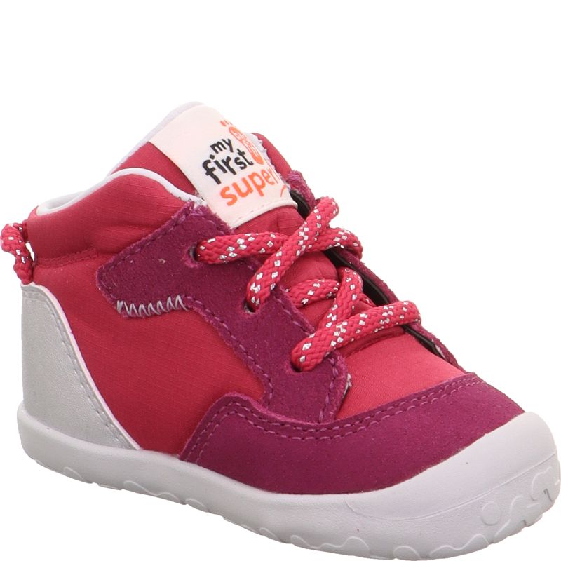 Superfit FLUMMI Girls Sneakers high - Material: Leather/Textil in Red