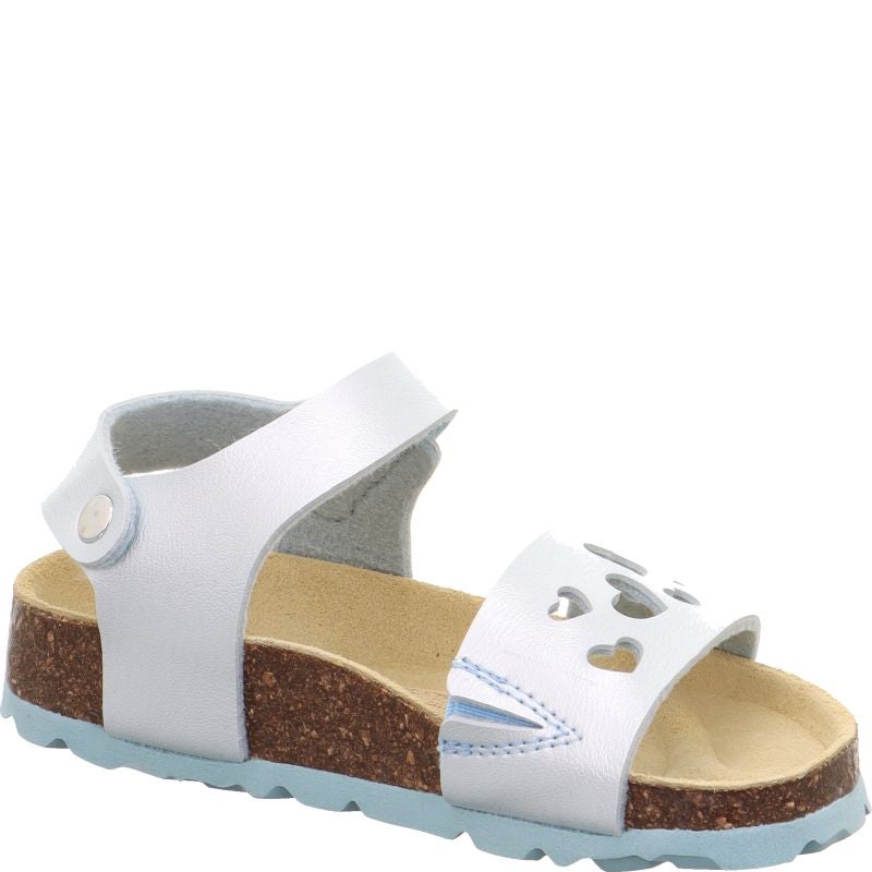 Superfit FUSSBETTPANTOFFEL Girls Sandal - Material: Sonstiges Material in Blue