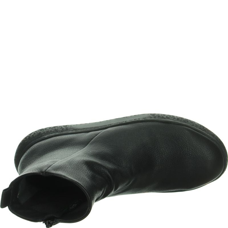 Think! TURNA LIGHT Damen Stiefelette - Material: Leder in Schwarz
