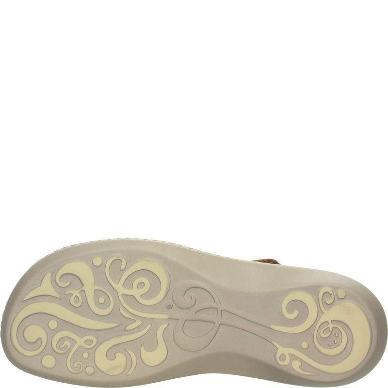 Think CAMILLA DAMEN Woman Strap sandal - Material: Leather in Brown