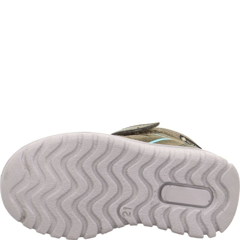 Superfit SPORT7 MINI Unisex | Jungen Sneaker high - Material: Leder/Sonstiges Material/Textil in Grün