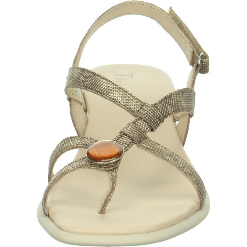 Think VIVI Sandal - Material: Leather in Grey