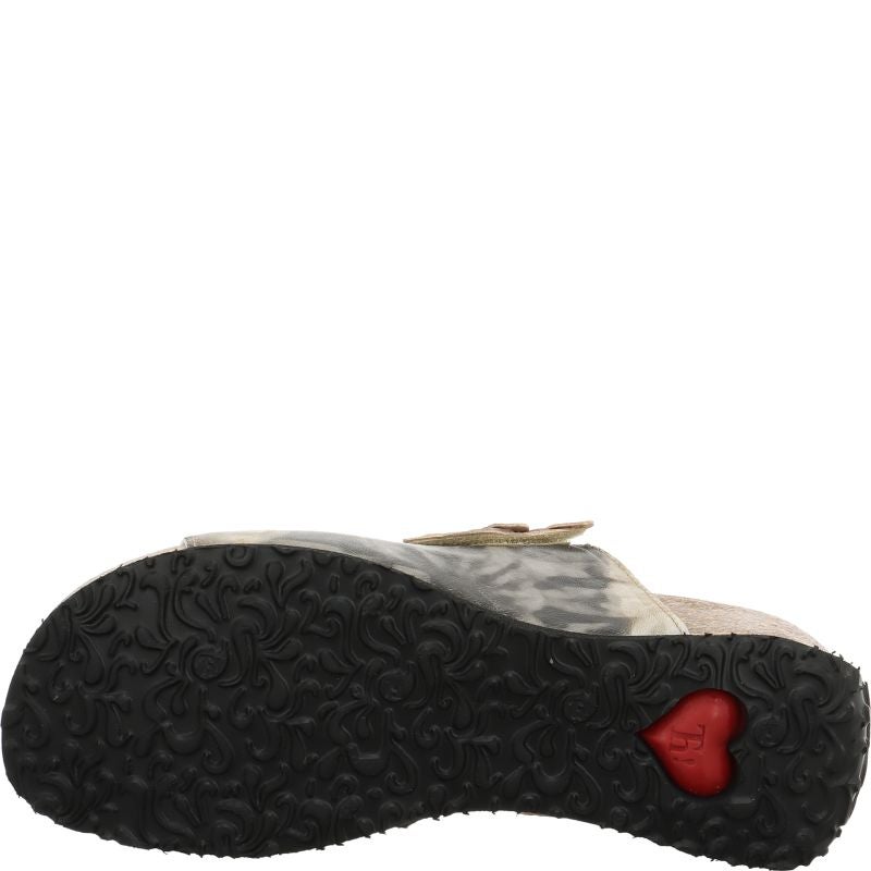 Think MIZZI DAMEN Mules - Material: Leather in Multicolored