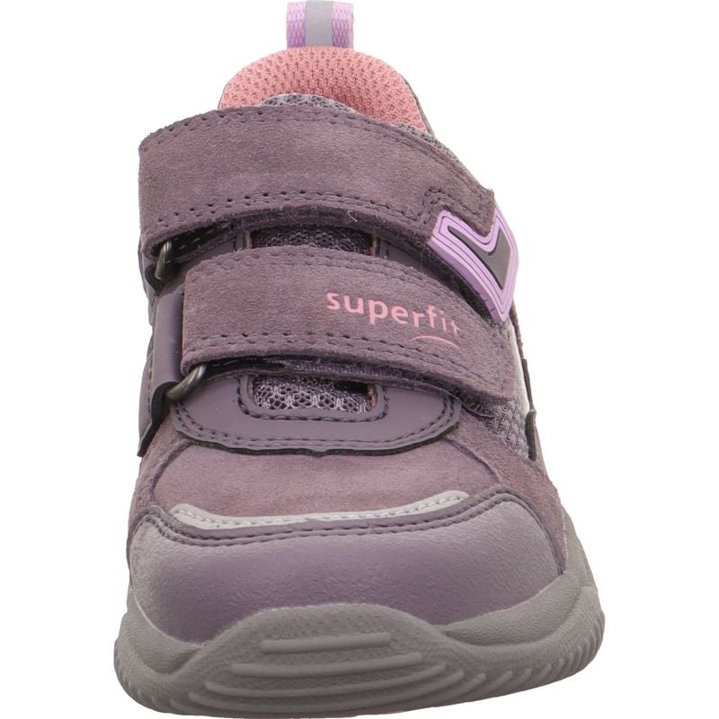 Superfit STORM Mädchen Sneaker low - Material: Leder/Sonstiges Material/Textil in Lila