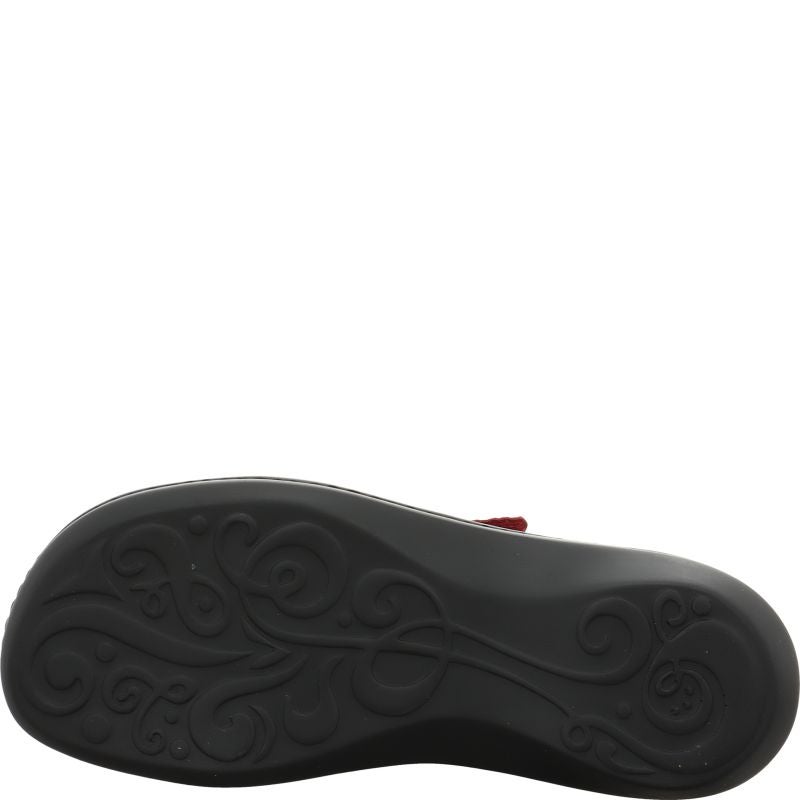 Think! CAMILLA Damen Pantolette - Material: Leder in Rot