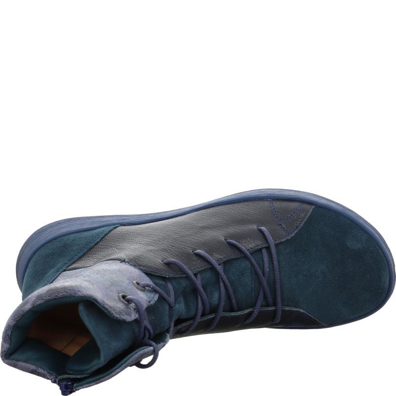 Think COMODA Ankle boot - Material: Leather in Blue