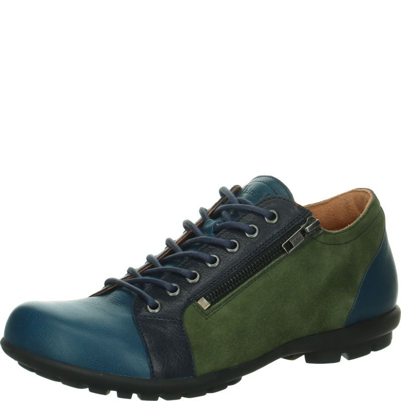 Think KONG HERREN Lace up shoe - Material: Leather in Green