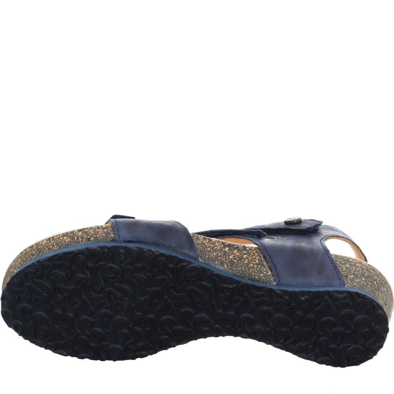 Think DUMIA Woman Strap sandal - Material: Leather in Blue