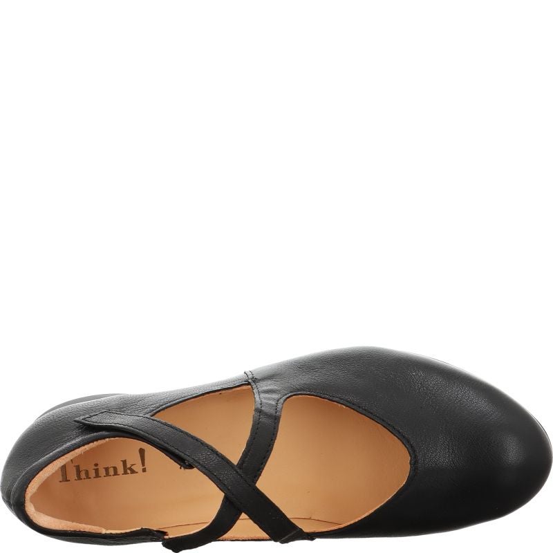 Think GUAD2 Woman Ballerina - Material: Leather in Black