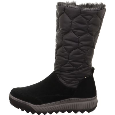 Legero TIRANO Damen Stiefel - Material: Leder/Textil in Schwarz