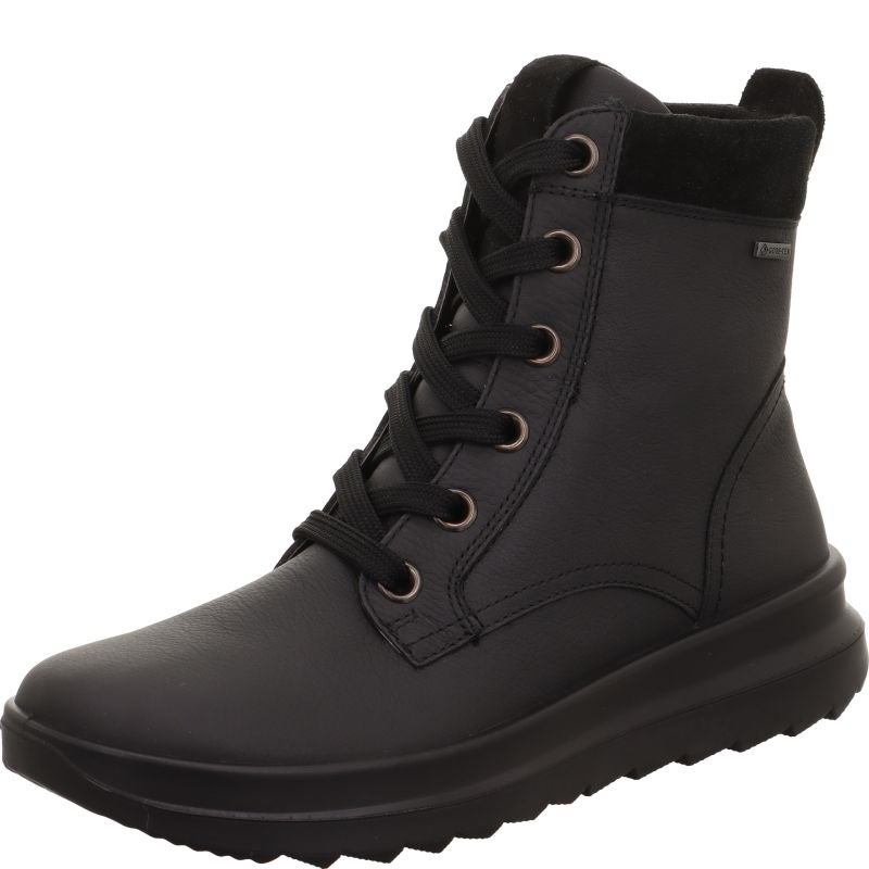 legero DREAMER Damen Schnürboots - Material: Leder in Schwarz